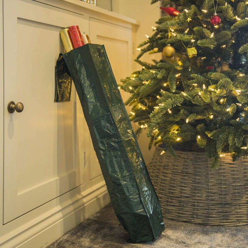ARSUK NEW 7.5 ft Christmas Tree Storage Bag â€“ Reinforced Heavy Duty Christmas Tree Bag For Artificial Tree â€“ Waterproof with Durable Handles & Zipper â€“ Holiday Xmas Tree Storage Bag (GREEN) - Image 2